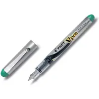 Pilot vulpen V-Pen Silver groen 12 stuks