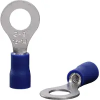 Quadrios 22C448 Ringkabelschoen Dwarsdoorsnede (max.): 2.5 mm² Schachtdiameter: 6.5 mm Deels geïsoleerd Blauw 1 set(s)