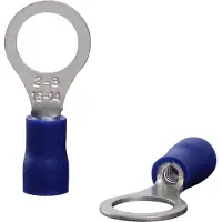 Quadrios 22C449 Ringkabelschoen Dwarsdoorsnede (max.): 2.5 mm² Schachtdiameter: 8.5 mm Deels geïsoleerd Blauw 1 set(s)