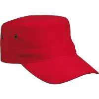 Myrtle beach Volwassenen Unisex Militaire Kap (Rood)