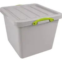 Really Useful Box Recycled opbergdoos 60 l, nestbaar, grijs 3 stuks