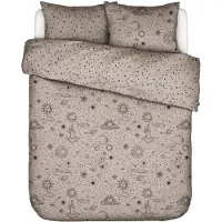 Essenza Dekbedovertrek That's The Spirit Taupe Katoen-200 x 200 / 220 cm | 2-Persoons