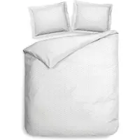 Heckett & Lane Dekbedovertrek Heckett Lane Punto White Satijn-200 x 200 / 220 cm | 2-Persoons