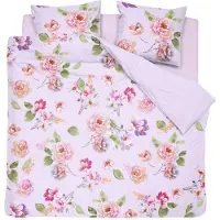 Cinderella Dekbedovertrek Vivienne Lilac Satijn-240 x 200 / 220 cm | Lits-Jumeaux