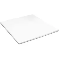 Cinderella Sundays Topper - Hoeslaken - 100% Katoen-Satijn - 2 Persoons - 160x210 cm - tot 15 cm - Wit
