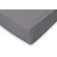 Eleganzzz Hoeslaken Flanel 35cm Hoekhoogte - antraciet 140x200cm