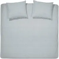 Cinderella Dekbedovertrek Lyn Light Grey Katoen-240 x 200 / 220 cm | Lits-Jumeaux