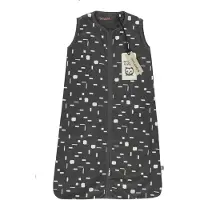 Briljant Baby Winterslaapzak Katoen Art - dark grey 90cm