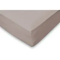 Eleganzzz Hoeslaken Flanel 35cm Hoekhoogte - taupe 90x200cm