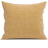 Zo Home Lino Kussensloop Linnen Look - ochre yellow 80x80cm