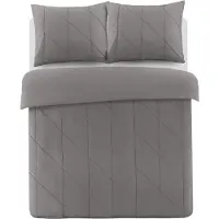 Papillon Dekbedovertrek Canberra Grijs Percal-200 x 200 / 220 cm | 2-Persoons