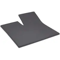Damai Split Topper Hoeslaken Organic Anthracite (Satijn)-160 x 210 cm