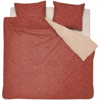 Damai - Dekbedovertrekset - Bio Katoen 240x200/220 cm - Rood + 2 kussenslopen 60x70