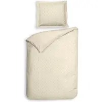 Heckett & Lane Dekbedovertrek Heckett Lane Punto Off White Satijn-140 x 200 / 220 cm | 1-Persoons