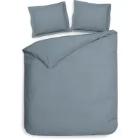 Heckett & Lane Dekbedovertrek Punto Katoen-Satijn - Blauw 200 x 200/220