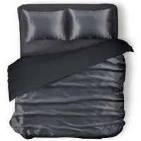 Eleganzzz Silk Dekbedovertrek Glans Satijn - anthracite 240x200/220cm