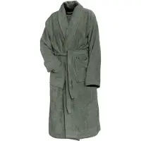 Linnick Pure Badjas Velours - olive green - S