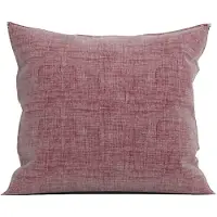 Zo Home Lino Kussensloop Linnen Look - wine red 80x80cm