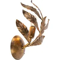 QAZQA Art Deco Wandlamp Antiek Goud - Linden