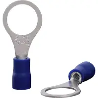 Quadrios 22C450 Ringkabelschoen Dwarsdoorsnede (max.): 2.5 mm² Schachtdiameter: 10.5 mm Deels geïsoleerd Blauw 1 set(s)