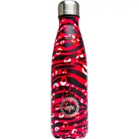 Hype Pink & Black Zebra - Drinkfles - RVS drinkfles - waterfles - RVS waterfles