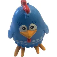 Comansi Lottie Dottie - speelfiguur - blauw kip - kuiken - poppetje - kip - 6 cm