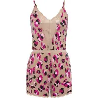 LASCANA Korte jumpsuit met mooie kantdetails (set) | Maat 42