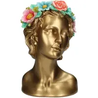 HD Living Vaas Lady Flowers Multi 19 x 18 x 29 cm
