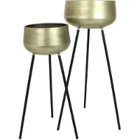 HD Living Bloempot Champagne 46 x 46 x 89 cm (2-Delig)
