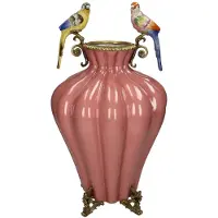 HD Living Vaas Birds Pink 27 x 27 x 46 cm