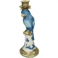 HD Living Kandelaar Bird Blue 14 x 14 x 35,5 cm