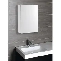Aqualine Vega spiegelkast 40x70x18cm wit