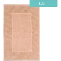 The One Towelling Badmat Velours Kleur: Zalm