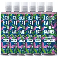 Faith In Nature – Body Wash Lavender & Geranium – 6 pak – Voordeelverpakking