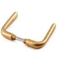 Hardbrass Deurkruk Silvia - messing getrommeld