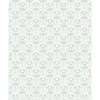 Dutch Wallcoverings - Little Kids- Oiseaux mint/wit - vliesbehang - 10m x 53cm - JS3202
