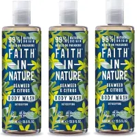 Faith In Nature – Body Wash Seaweed & Citrus – 3 pak – Verfrissend - Natuurlijk