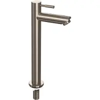 Ink Fonteinkraan Koudwater Staand Hoog Model - Brushed Nickel - Kranen, Fonteinkranen, Opbouw Fonteinkranen - 8718835105174