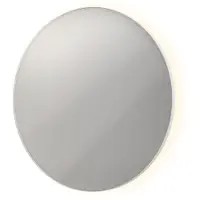 Ink SP17 Spiegel Rond In Kader 120cm Indirecte LED - Mat Wit - Glas - Rond - Spiegels, Badkamerspiegels - 8718835131050
