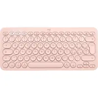 Logitech K380, toetsenbord voor meerdere apparaten, compact, draadloos, Bluetooth, QWERTY-indeling, roze kleur