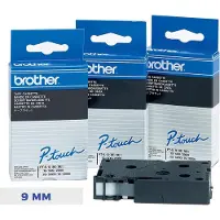 Brother TC-293 tape blauw op wit 9mm x 7,7m (origineel)