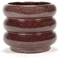 Serax Bloempot=Sierpot Aubergine D 14.5 cm H 12.5 cm