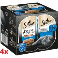 Sheba - Perfect Portions - Adult Paté tonijn - 4 verpakkingen van 3x2stuks