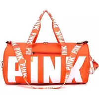 Pink Sporttas - Sporttas - Fitness Tas - Weekendtas - Sport Tas - Kleine Sporttas - Reistas Medium 25 Liter - Oranje - Strandtas - Goede voornemens 2026