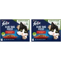Felix 2x - Elke Dag Feest Countryside Selectie in Gelei - Kattenvoer - 12x85g