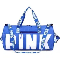 Pink Sporttas - Sporttas - Fitness Tas - Weekendtas - Sport Tas - Kleine Sporttas - Reistas Medium 25 Liter - Blauw - Strandtas - Goede voornemens 2026