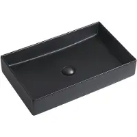 Guido Gusto Wastafel Carla 60x37x11cm mat wit inclusief afvoerplug