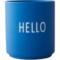 Design Letters favoriete mok 25 cl Hello-cobalt blue