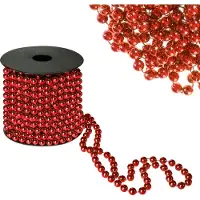 Springos Kerstslingers Kralenslingers Kerstversiering 10 m Rood