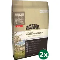 Acana 2x2 kg singles free-run duck hondenvoer
